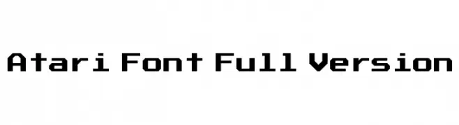 Atari Font Full Version  Скачать бесплатные шрифты