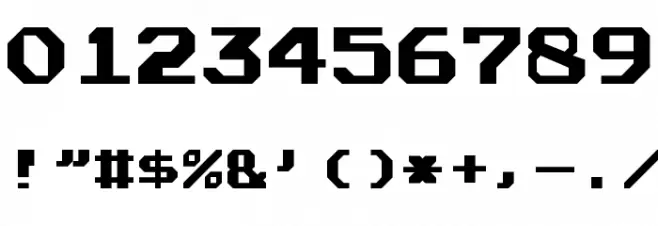Atari Font Full Version Font OTHER CHARS