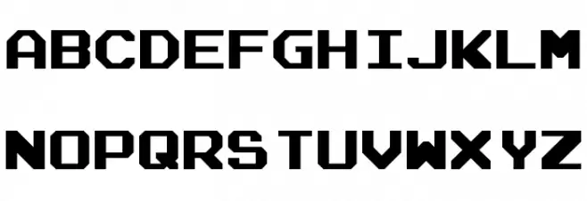 Atari Font Full Version 字体 大写