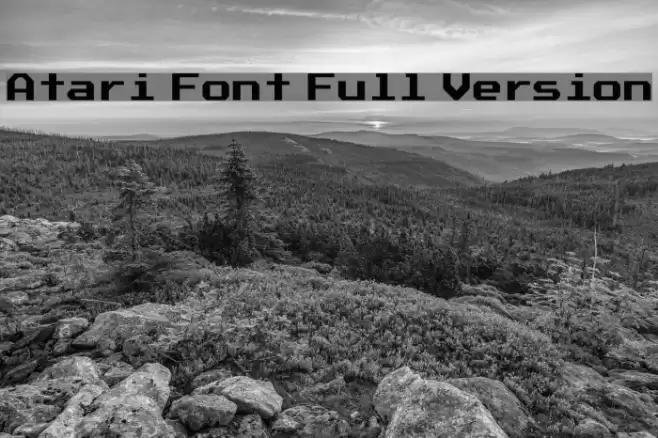 Atari Font Full Version Font examples