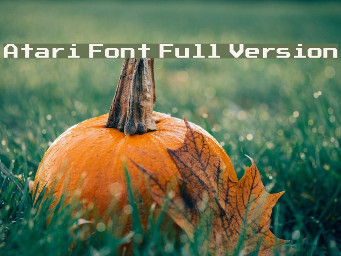 Atari Font Full Version Example 3
