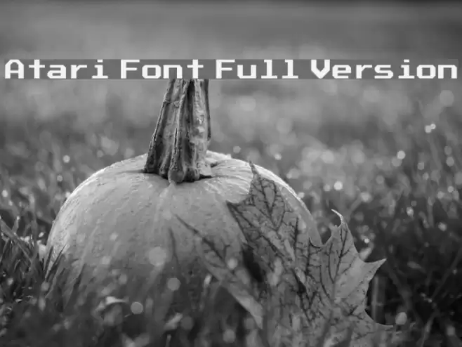 Atari Font Full Version Font examples