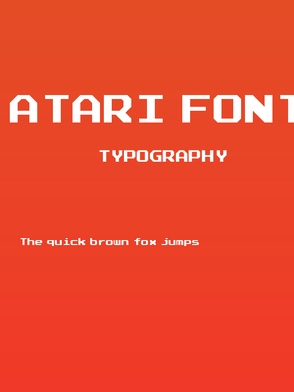 Atari Font Full Version Poster
