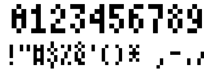 Atari Small Font OTHER CHARS