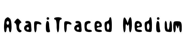 AtariTraced Medium  les polices de caractères gratuit tlcharger