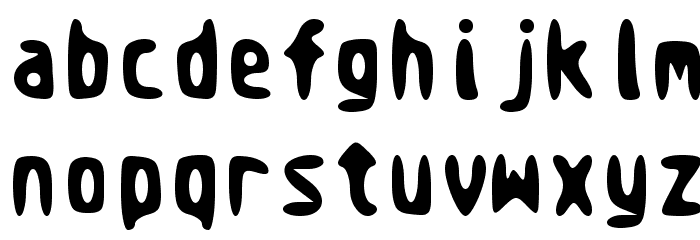 AtariTraced Medium Font LOWERCASE