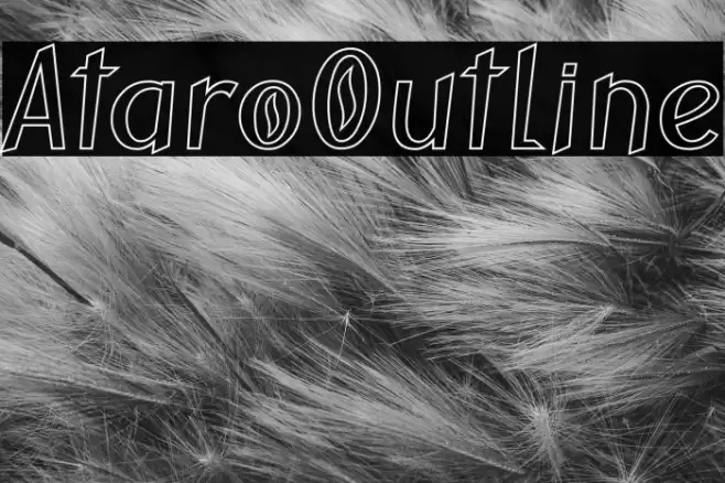 AtaroOutline Schriftart examples