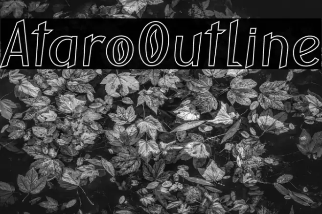 AtaroOutline Schriftart examples