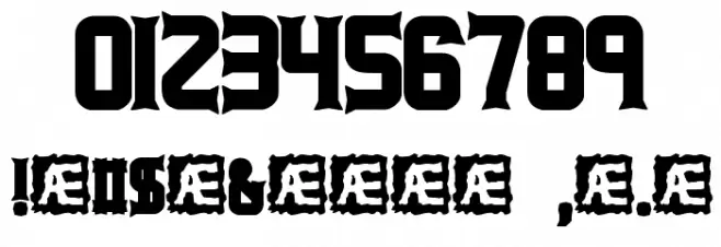 Ataxia [BRK] Font Alte caractere