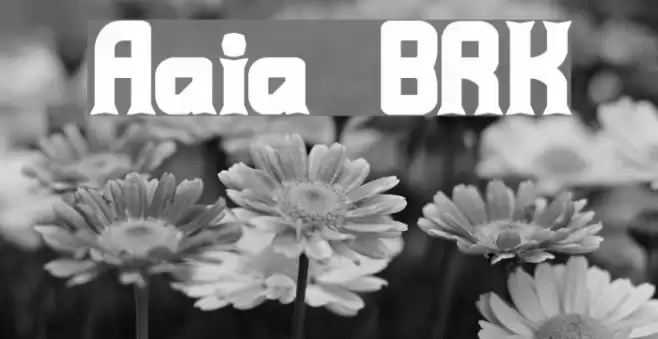 Ataxia [BRK] Font examples