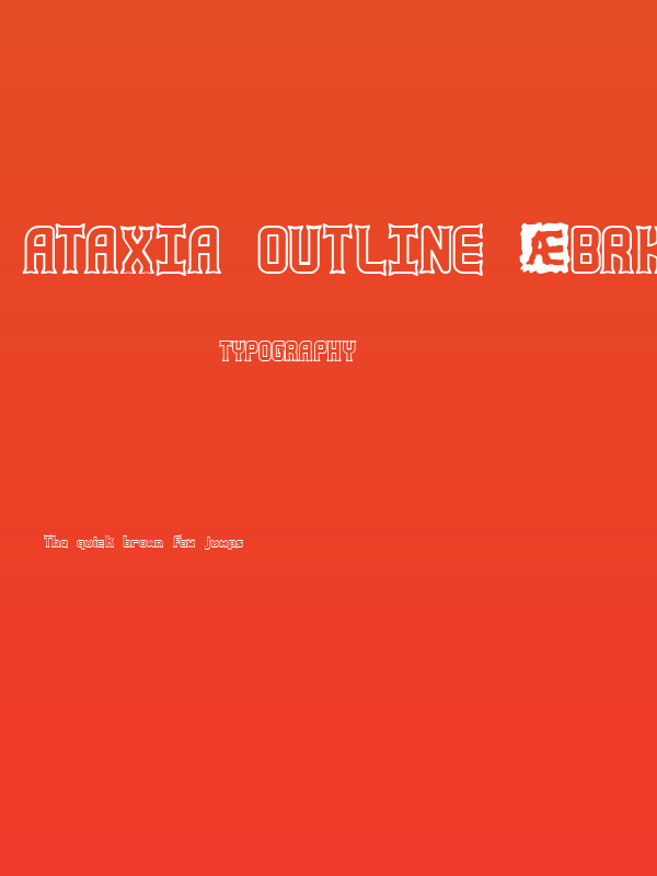 Ataxia Outline [BRK] Poster
