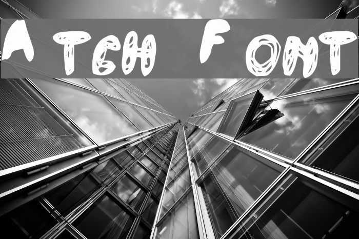 Atchy Font examples