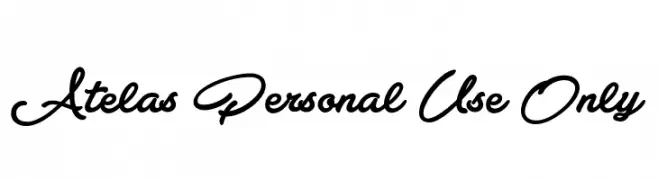 Atelas Personal Use Only  baixar fontes gratis