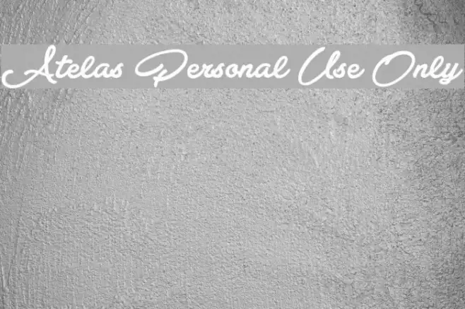 Atelas Personal Use Only Example 3