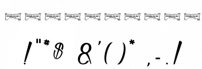 Atelier Omega Font OTHER CHARS