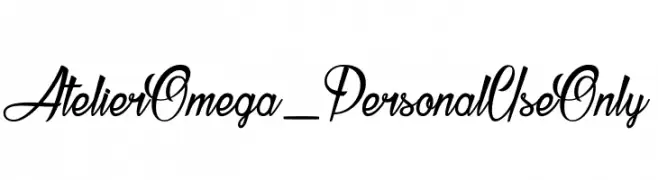 Atelier Omega_PersonalUseOnly  font caratteri gratis