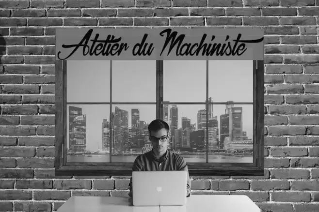 Atelier du Machiniste Font examples