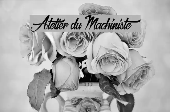 Atelier du Machiniste Font examples