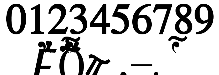 Atene-Bold Font OTHER CHARS