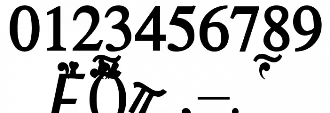 Atene-Bold Font OTHER CHARS