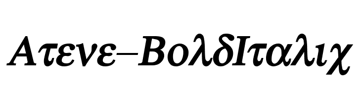 Atene-BoldItalic Fonte