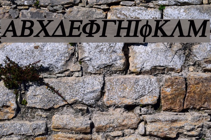 Atene-BoldItalic Font examples