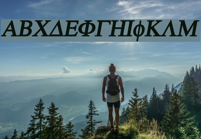 Atene-BoldItalic Font examples