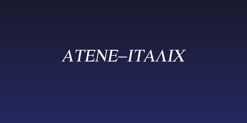 Atene-Italic Social Header