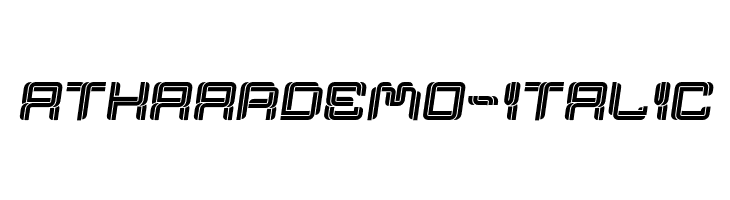 AthaarDemo-Italic  font caratteri gratis