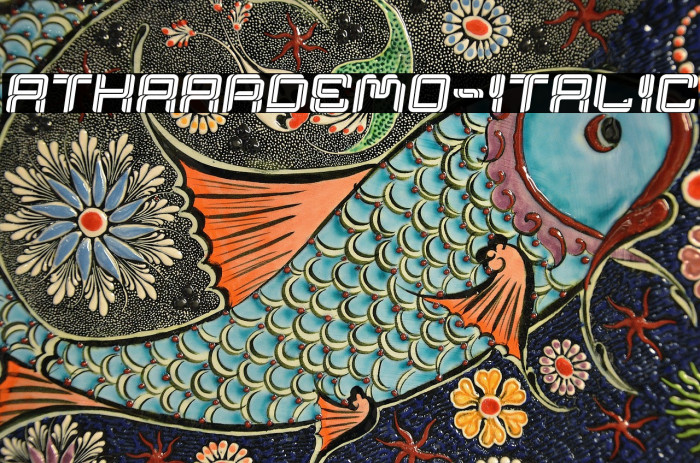 AthaarDemo-Italic Example 1