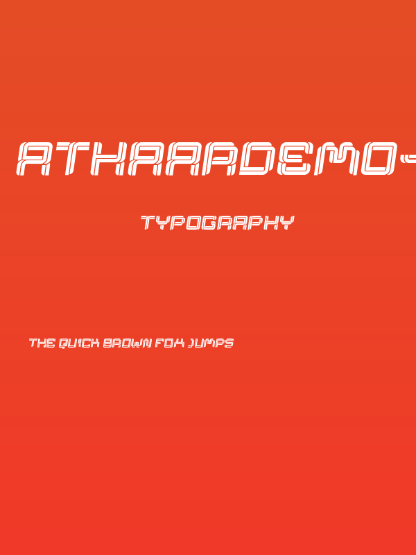 AthaarDemo-Italic Poster