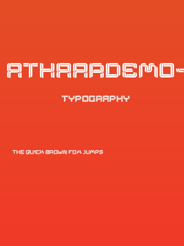 AthaarDemo-Regular Poster