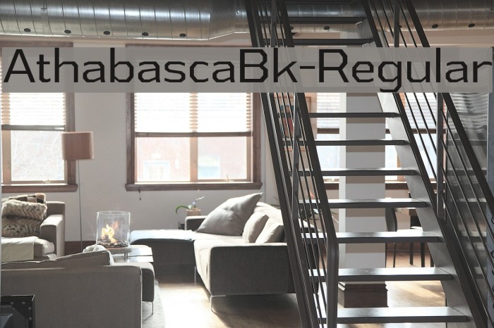 AthabascaBk-Regular Font examples