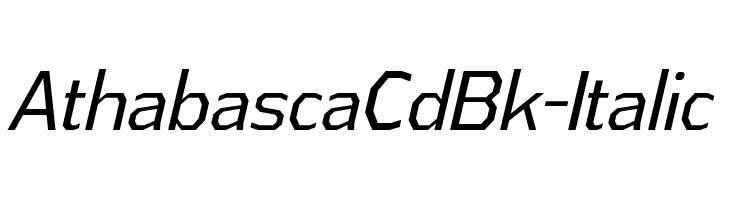 AthabascaCdBk-Italic  Free Fonts Download