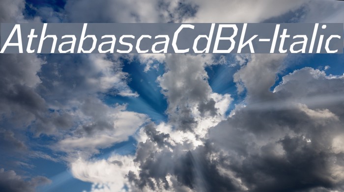 AthabascaCdBk-Italic Example 1