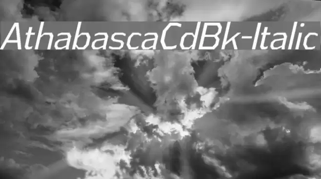 AthabascaCdBk-Italic Font examples