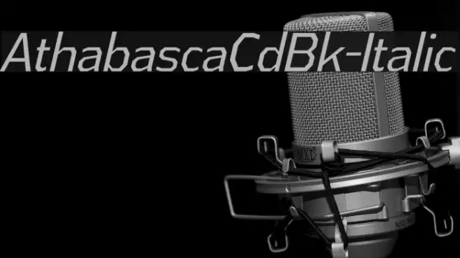 AthabascaCdBk-Italic Font examples
