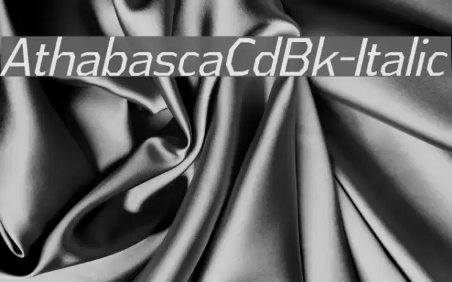 AthabascaCdBk-Italic Font examples