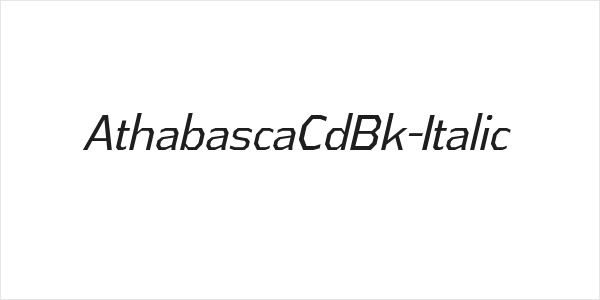 AthabascaCdBk-Italic Logo