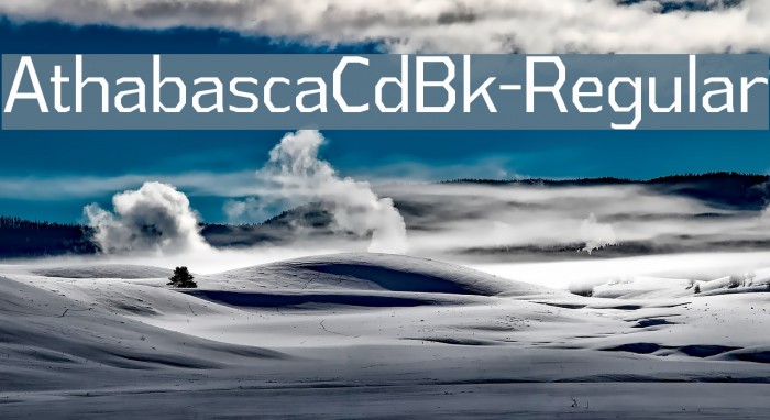 AthabascaCdBk-Regular Font examples