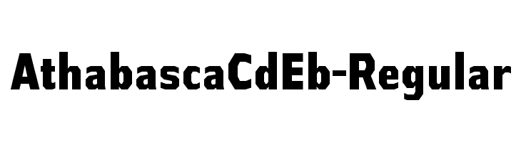 AthabascaCdEb-Regular Font