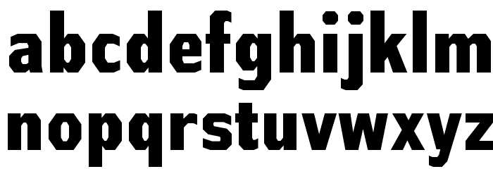 AthabascaCdEb-Regular Font LOWERCASE