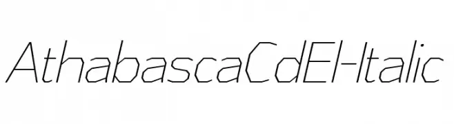 AthabascaCdEl-Italic  baixar fontes gratis