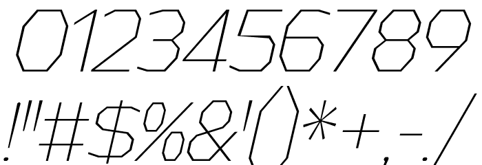 AthabascaCdEl-Italic Font OTHER CHARS
