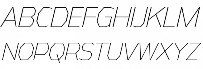 AthabascaCdEl-Italic Schriftart Groß
