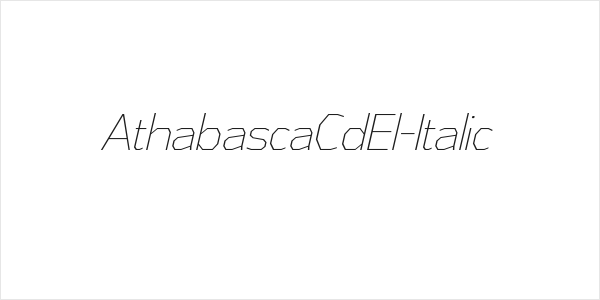 AthabascaCdEl-Italic Logo