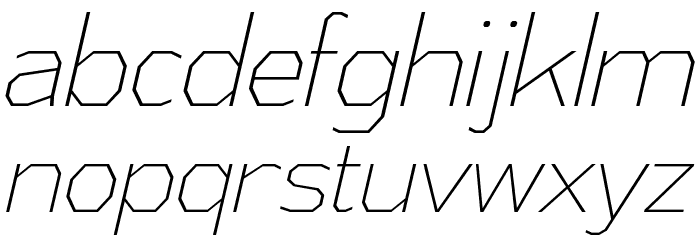 AthabascaCdEl-Italic Font LOWERCASE