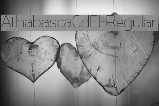 AthabascaCdEl-Regular Font examples