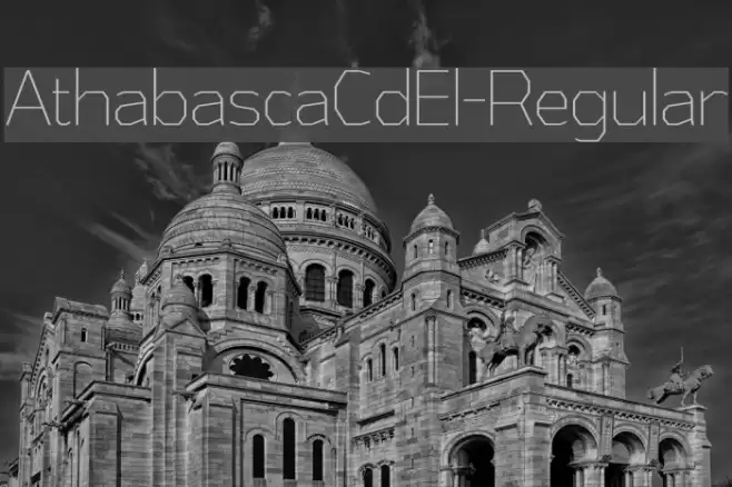 AthabascaCdEl-Regular Font examples