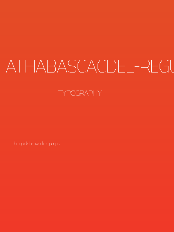 AthabascaCdEl-Regular Poster